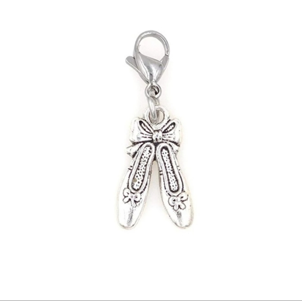 clip on ballet slippers charms for bracelet planner
